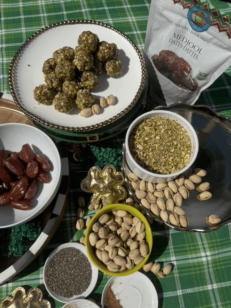 Lucky Bites: Pistachio-Date Energy Truffles