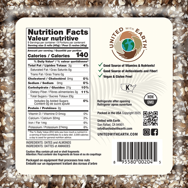 Almond Date Roll - 12 oz. Tubs