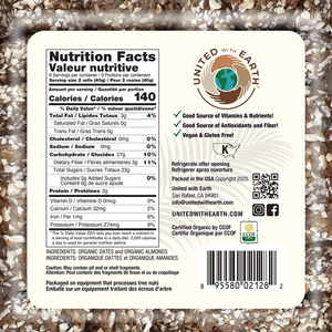 Organic Almond Date Roll - 12 oz. Tubs
