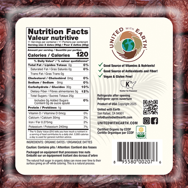 Organic Medjool Dates - 1 Lb. Tubs