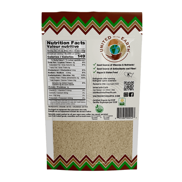 Organic Date Powdered Sugar - 12 oz. Pouch