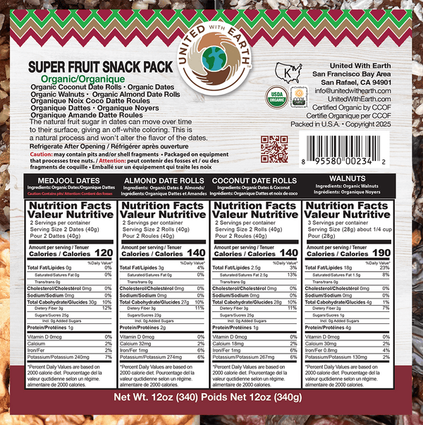 Organic Super Fruit Snack Pack - 12 oz. Tubs