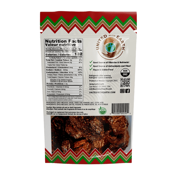 Spicy Medjool Dates - 8 oz.  Pouch