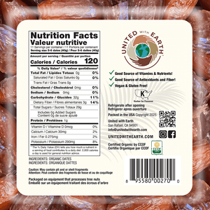 Organic Pitted Deglet Dates - 1 lb. Tubs