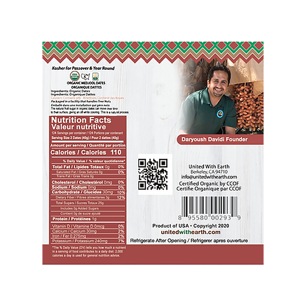 Organic Medjool Dates - 11 lbs. Bulk Pack