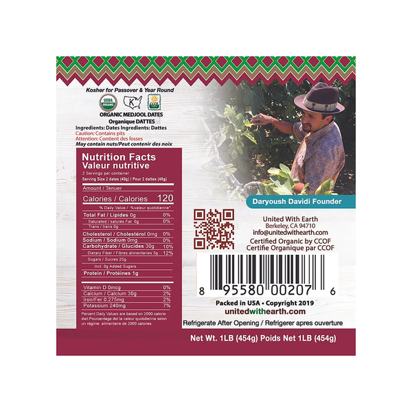 Organic Medjool Dates - 1 lb. 24-Pack