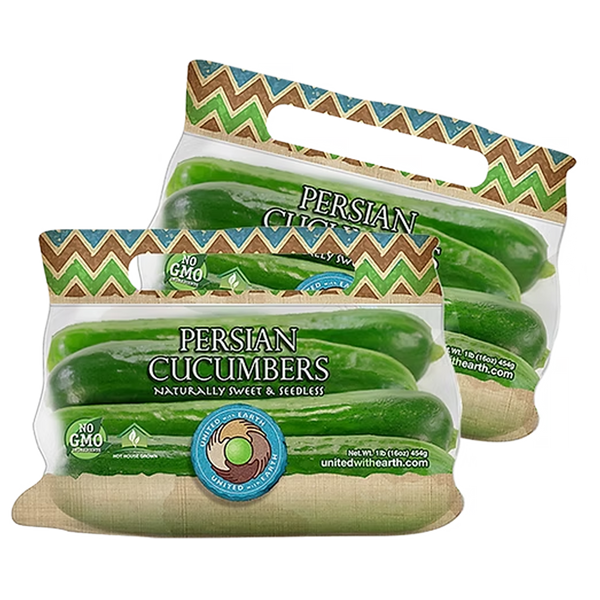 Persian Cucumbers 1 LB and 2 lbs. Handle Bags