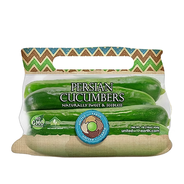 Persian Cucumbers 1 LB and 2 lbs. Handle Bags