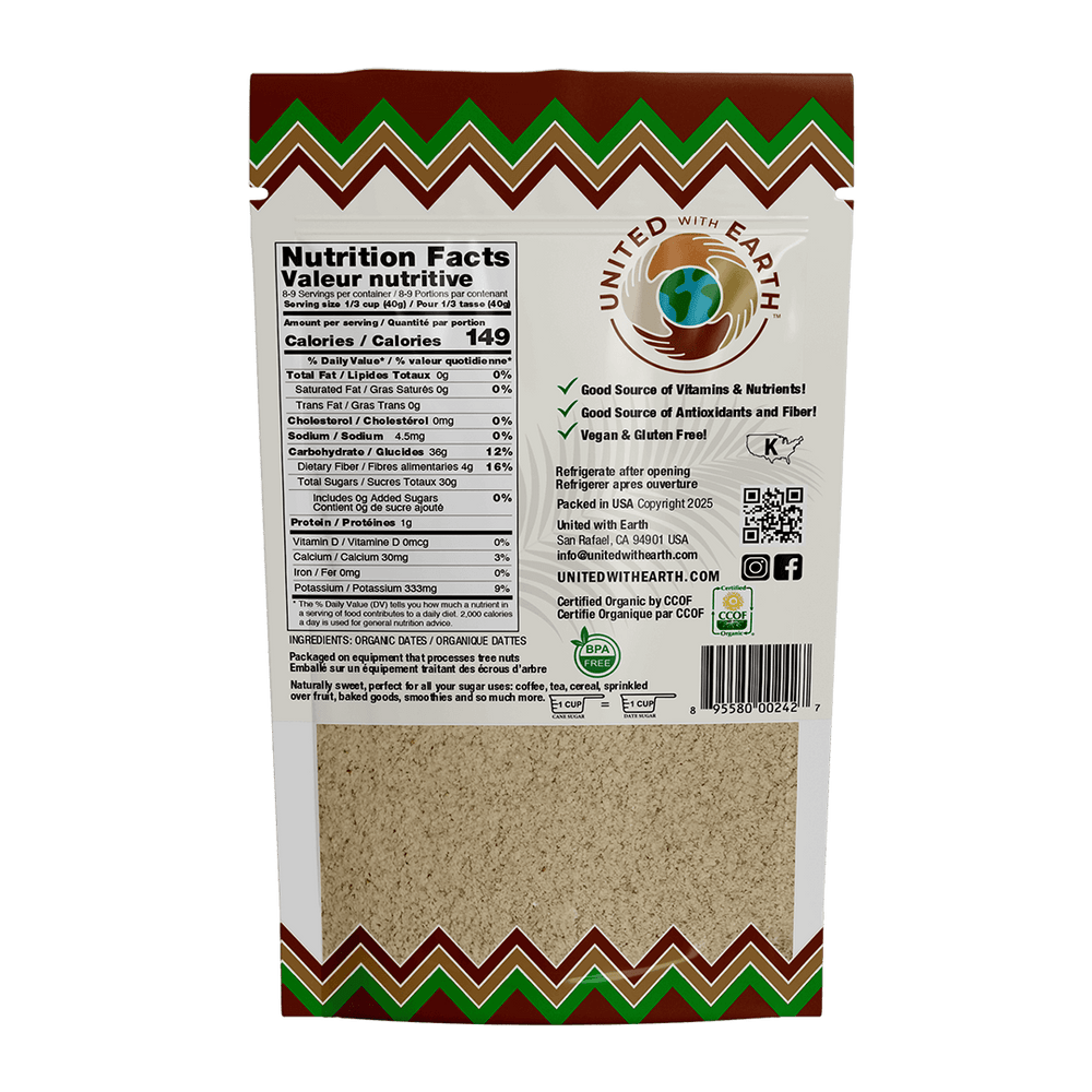Organic Date Powdered Sugar - 12 oz. Pouch